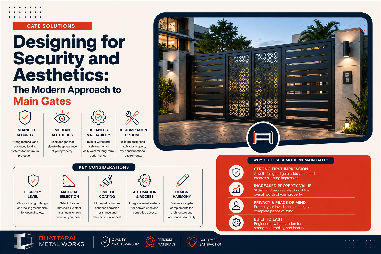 Designing for Security and Aesthetics: The Modern Approach to Main Gates